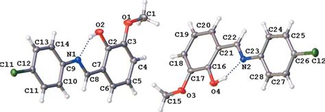 Structure of 7-Cl(2) at 120 (2) K shown with the atomic numbering ...