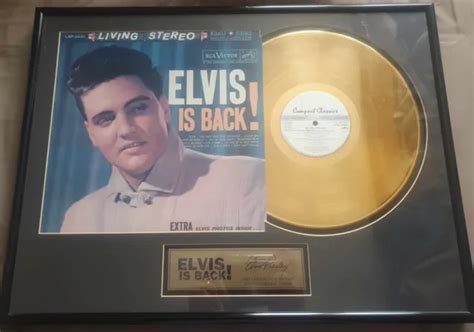 ELVIS PRESLEY ELVIS Is Back 24kt Gold Plated Limited Edition 160 500