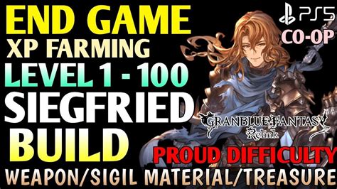 Siegfried Build GRANBLUE FANTASY RELINK Endgame Farming PS5 Granblue