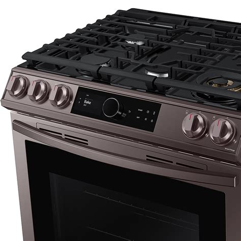 Customer Reviews Samsung 60 Cu Ft Front Control Slide In Gas Range With Smart Dial Air Fry