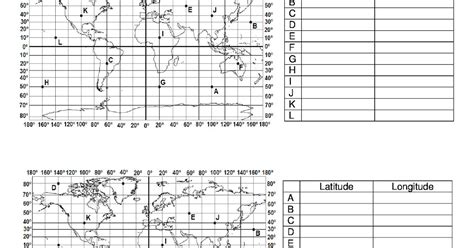 Exercícios Sobre Coordenadas Geográficas 6o Ano Com Gabarito