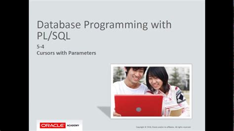 Oracle Academy Programación De Base De Datos Con Plsql 54 Cursores Con Parámetros Youtube