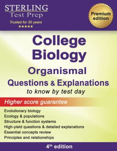 College Biology Questions And Explanations High Yield Organismal Biology