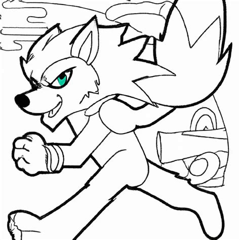 Sonic Lobo Para Colorir - Sonic Lobo: Desenhos para Colorir e Imprimir! (Grátis)
