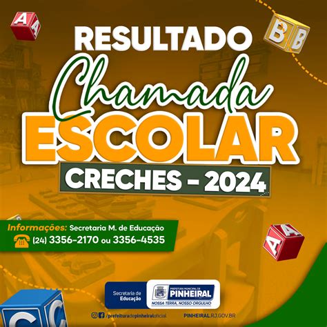 Resultado Da Creche - Secretaria de Educação de Pinheiral disponibiliza o resultado da ...