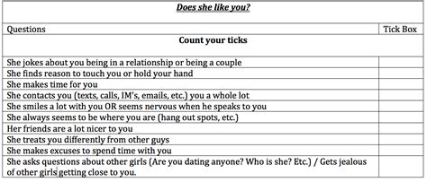 How To Tell If A Girl Likes You Quiz
