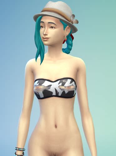 Swim Bikini Bandeau Torn FREEWEAR COLLECTION By Lava Aguna