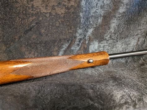 Remington Model 7 7mm 08 Rem Walnut Stock Checkered Blued Nice Bolt