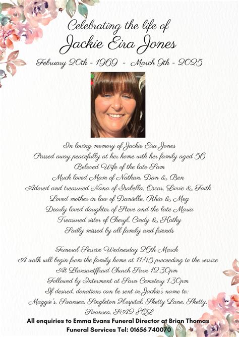 Brian... - Brian Thomas Funeral Service ‘Inc David Wilde’