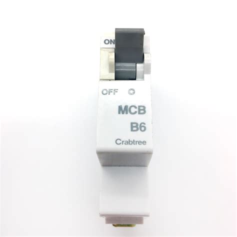 MCB S Crabtree Starbreaker Series 1 B6 6A 6 MCB Circuit Breaker Type B