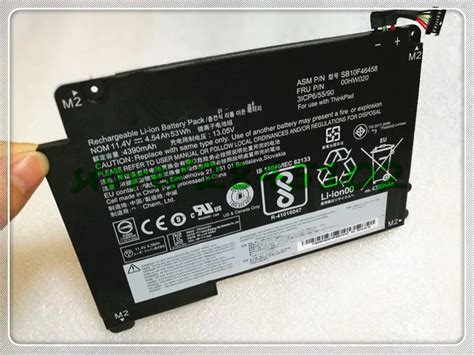 Gyiygy 11 4v 53wh 4 54ah Laptop Battery For Lenovo Yoga 460 20em 14