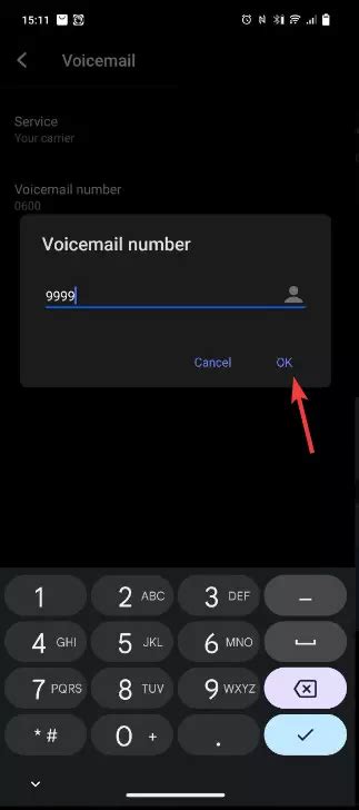 how to set up voicemail on samsung a15 phone