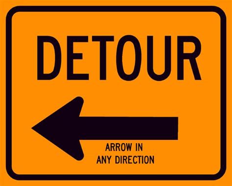 Detour Arrow Sign | Highway Traffic Supply