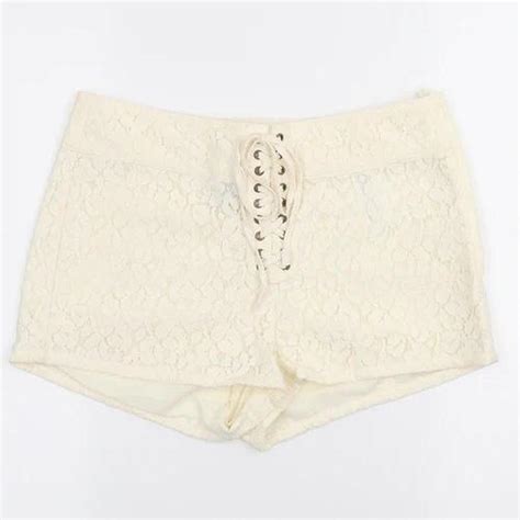 Lace Booty Shorts Size - 6 Perfect for festivals - Depop
