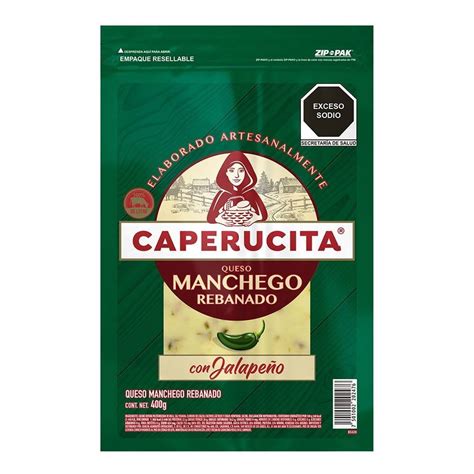 Queso Manchego Caperucita Rebanado Con Jalape O G Walmart