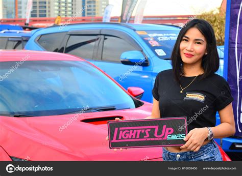 Light S Female Model Hot Imports Night Car Show Pasig Stock Editorial Photo YAY Images