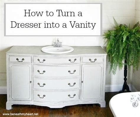 How To Turn A Dresser Into A Vanity Ebay