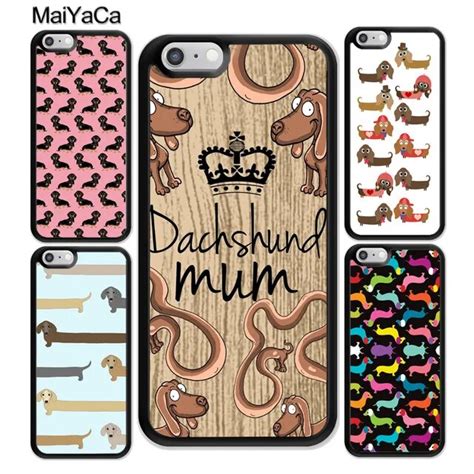 MaiYaCa Perro Salchicha Lindo Para IPhone 4S SE 5C 5S 6 6S 7 8 Plus X