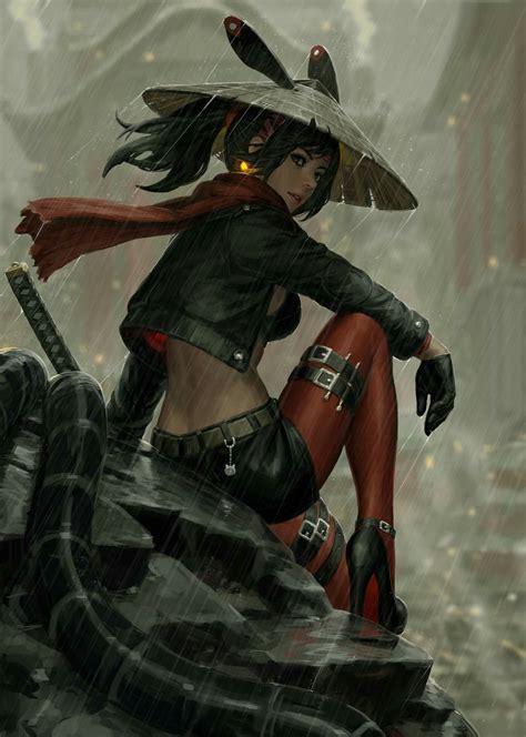 Pin By Jmjnino On 漫画美女 Female Samurai Samurai Art Shinobi Girl