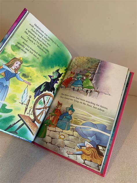 Vintage Disney Storybook Sleeping Beauty Book Vintage Walt Etsy