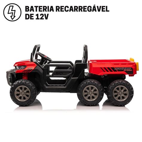 Carreta Para Criança - Trator Infantil Elétrico Carrinho Com Carreta Levantável Criança Até ...
