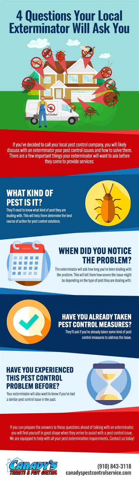 4 Questions Your Local Exterminator Will Ask You Infographic Canady