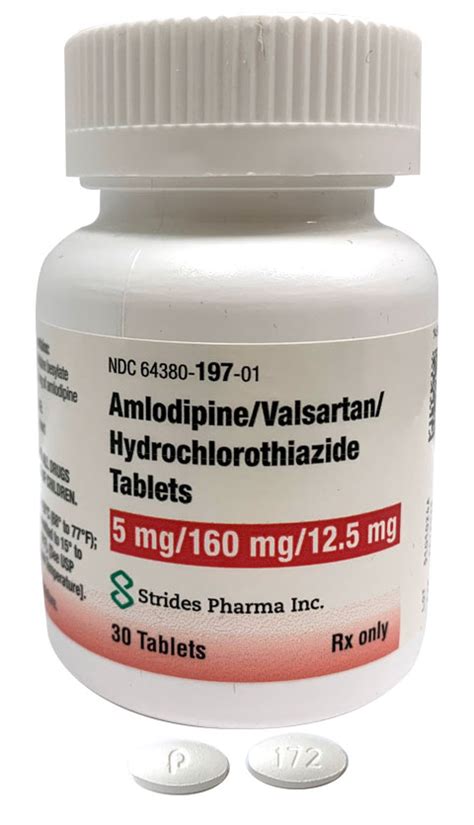 Amlodipinevalsartanhydrochlorothiazide Tablets Strides Pharma Inc