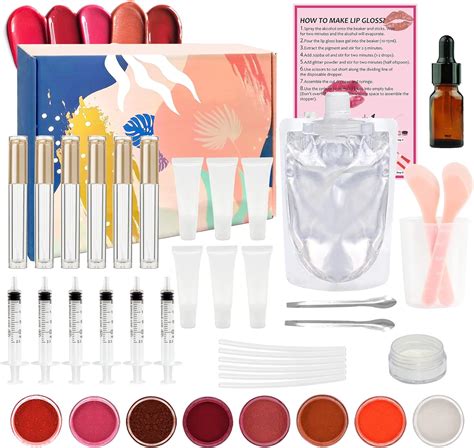 Gogoparty Diy Lip Gloss Making Kit Diy Lip Gloss Base Kit Creations Fun Makeup T Set For