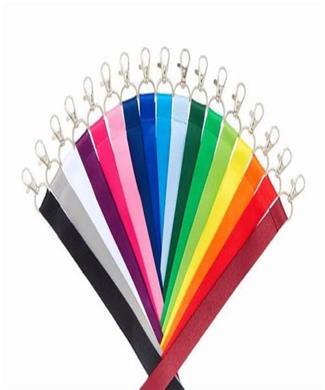 GMR Solutions 1 Inch Plain ID Card Multicolor Lanyard 17 Pieces At Rs