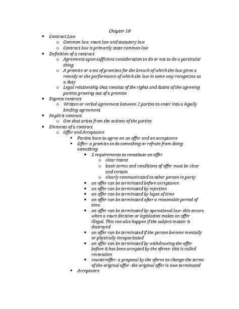 Chapter Law Summary Legal Environment Of Business Access