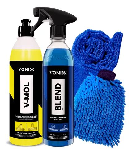 V Mol Shampoo Ml Vonixx Blend Spray Pano Luva Microfibra Frete Gr Tis