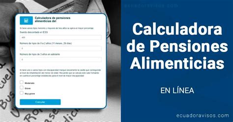 Calculadora de pensiones alimenticias en línea 2024