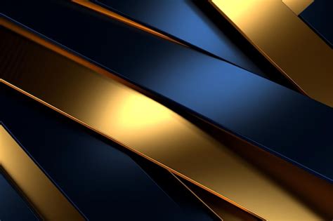Azul Com Dourado - Fundo azul e dourado com fundo azul escuro | Foto Premium