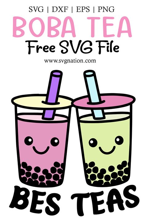 Boba Tea Svg Best Friends Svg Free Svg Files