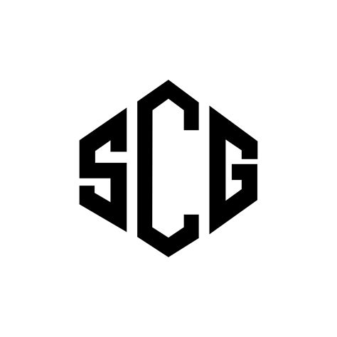 scg letter logo design  polygon shape scg polygon  cube shape