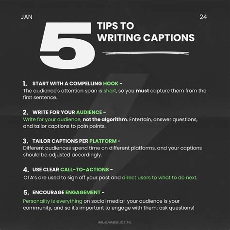 create captions   content alphageek posted   topic