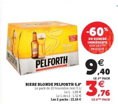 Promo Bière Blonde Pelforth chez U Express iCatalogue fr