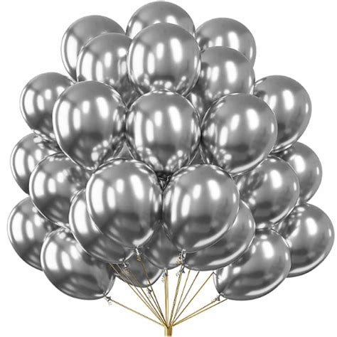 Balony Du E Srebrne Chromowane Chrom Metaliczne Allegro Pl