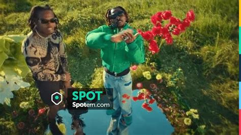 Valentino Black Allover VLOGO Silk Shorts Worn By Gunna In Sarz Feat