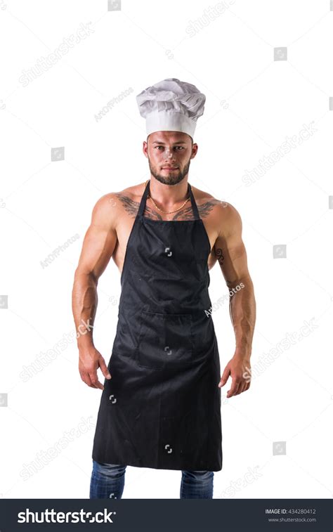 Bodybuilder Chef Apron On Naked Muscular Stock Photo 434280412 Shutterstock
