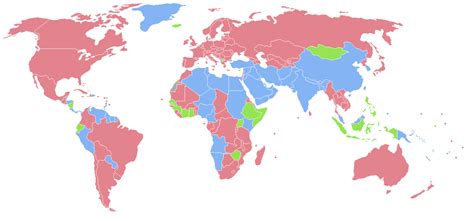Sex Ratio By Country Red More Females Blue Maps On The Web