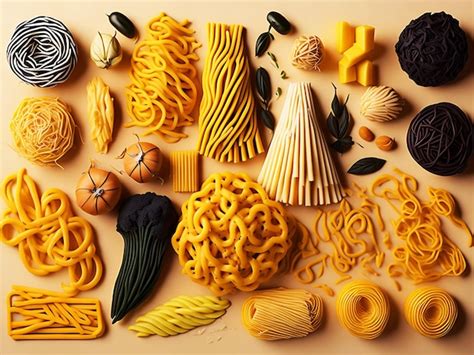 Premium Ai Image Pasta Pasta Shape Generative Ai