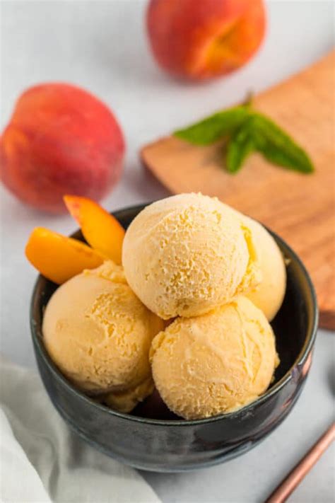 Homemade Peach Ice Cream Sustainable Cooks