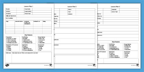 Editable Ell Lesson Plan Templates Teaching Resources