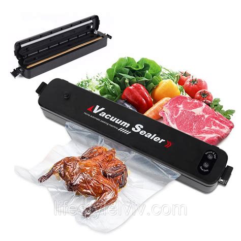 Вакуумний пакувальник їжі Vacuum Sealer / Кухонний вакууматор для ...