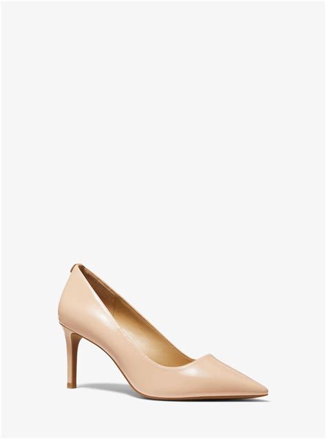 Michael Kors Alina Flex Faux Patent Leather Pump In Light Blush