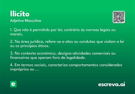 O Que Significa A Palavra Ilícito - Ilícito - Significado e Sinônimo - escreva.ai