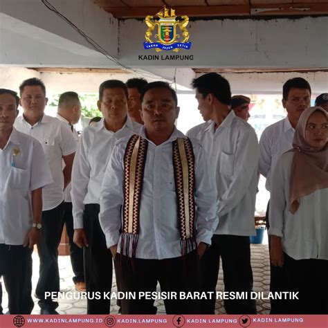 Pengurus Kadin Pesisir Barat Masa Bhakti Resmi Dilantik