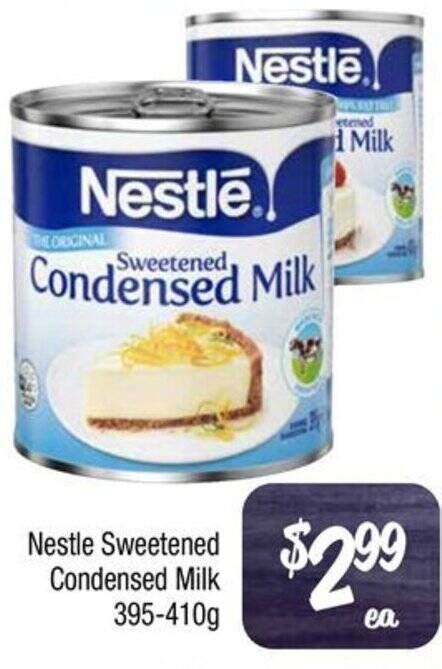 Nestle Sweetened Condensed Milk 395 410g Offer At Farmer Jack S