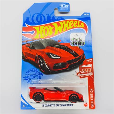 Jual Amc Shop Hot Wheels Corvette Zr Convertible Red Edition Factory Sealed Terlengkap